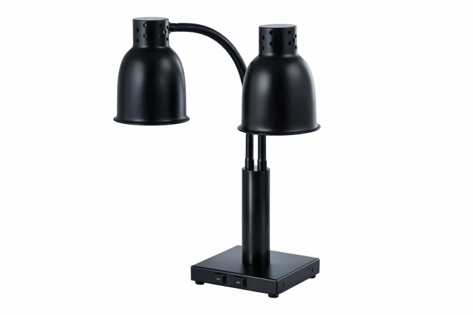 Buffet Heat Lamp - Chrome/Black